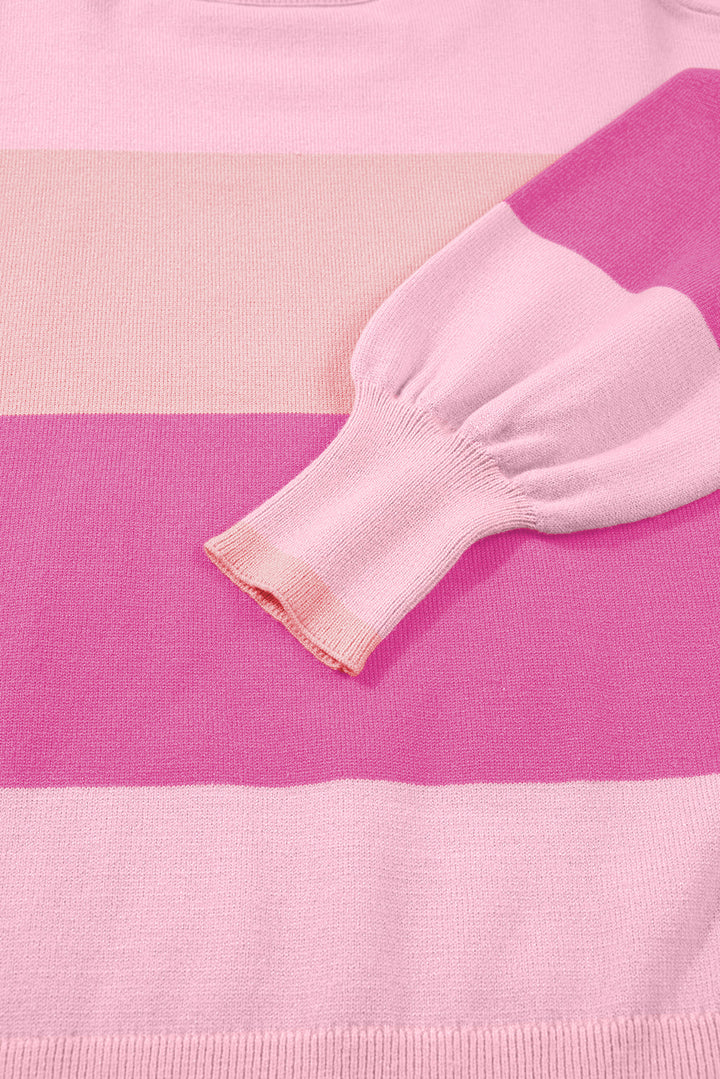 Elizabeth Jolly Color Block Sweater