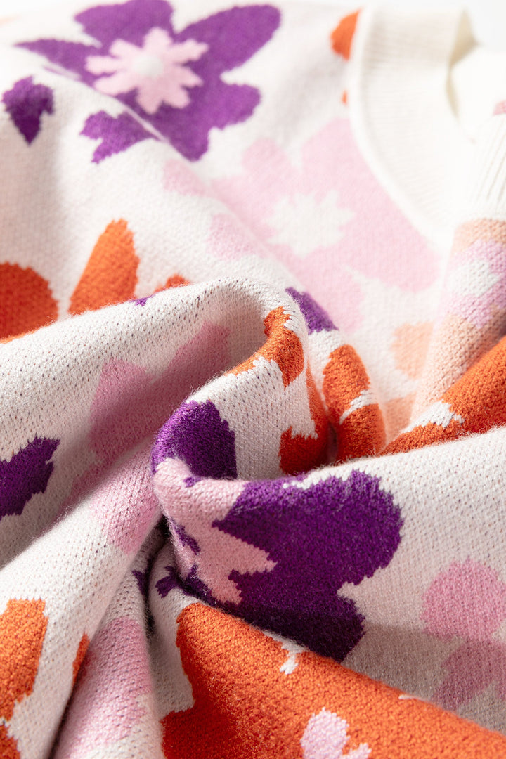 Jaylani Pattern Drop Shoulder Sweater