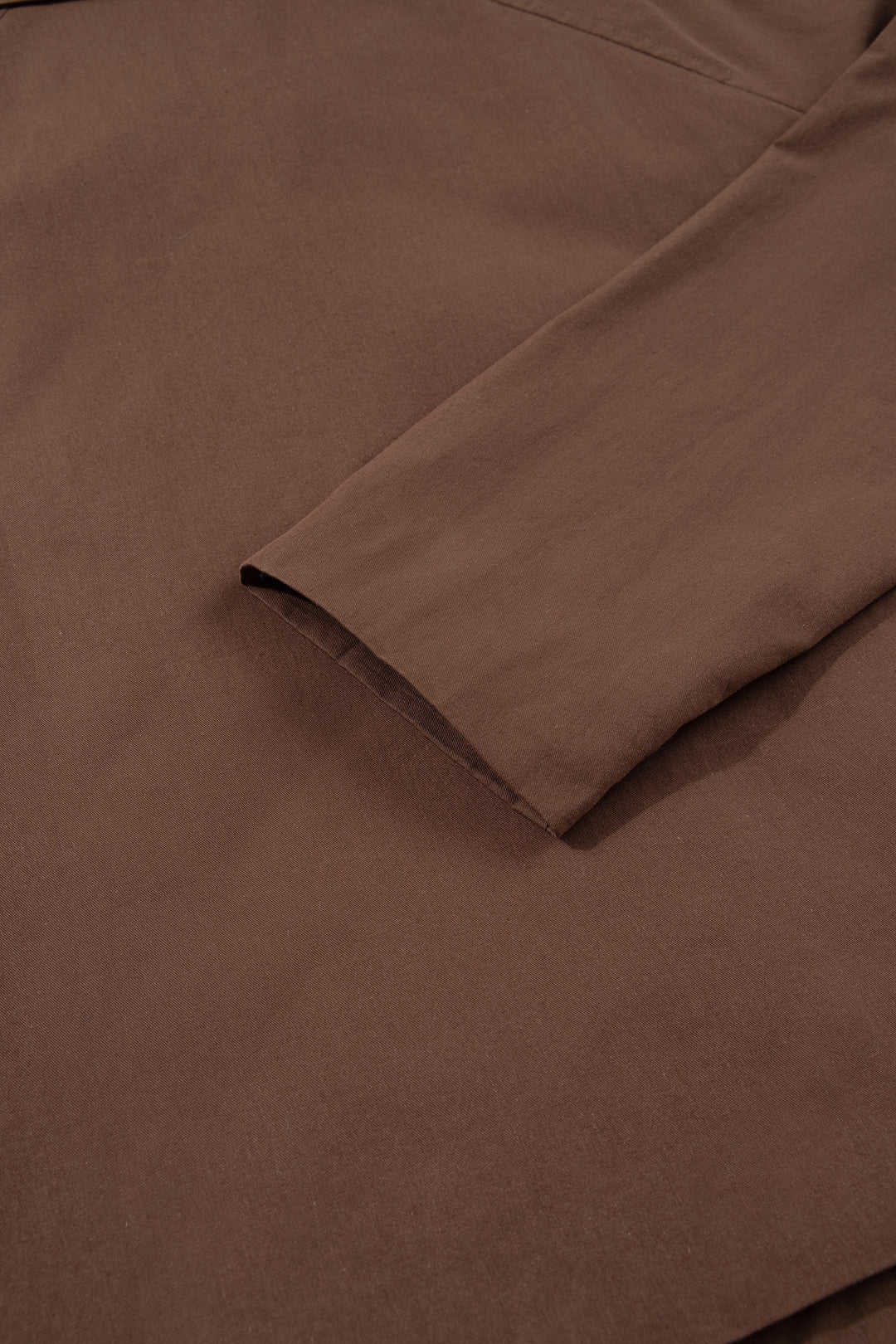 Dark Brown Collared Buttoned Leopard Liner Patchwork Chic Jacket