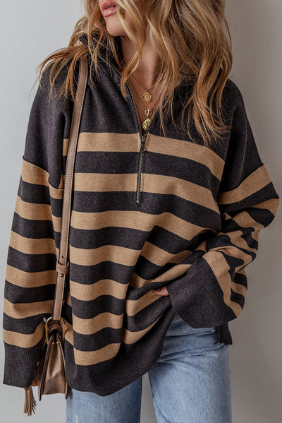 Adeline Stripe Oversized Sweater