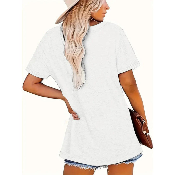 Short Sleeve Round Neck T-Shirt With &