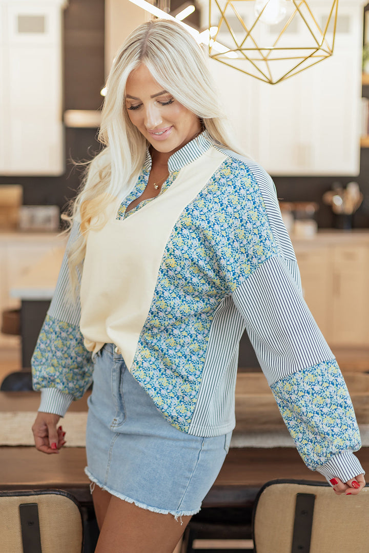 Syllena Collared Boxy Fit Sweatshirt