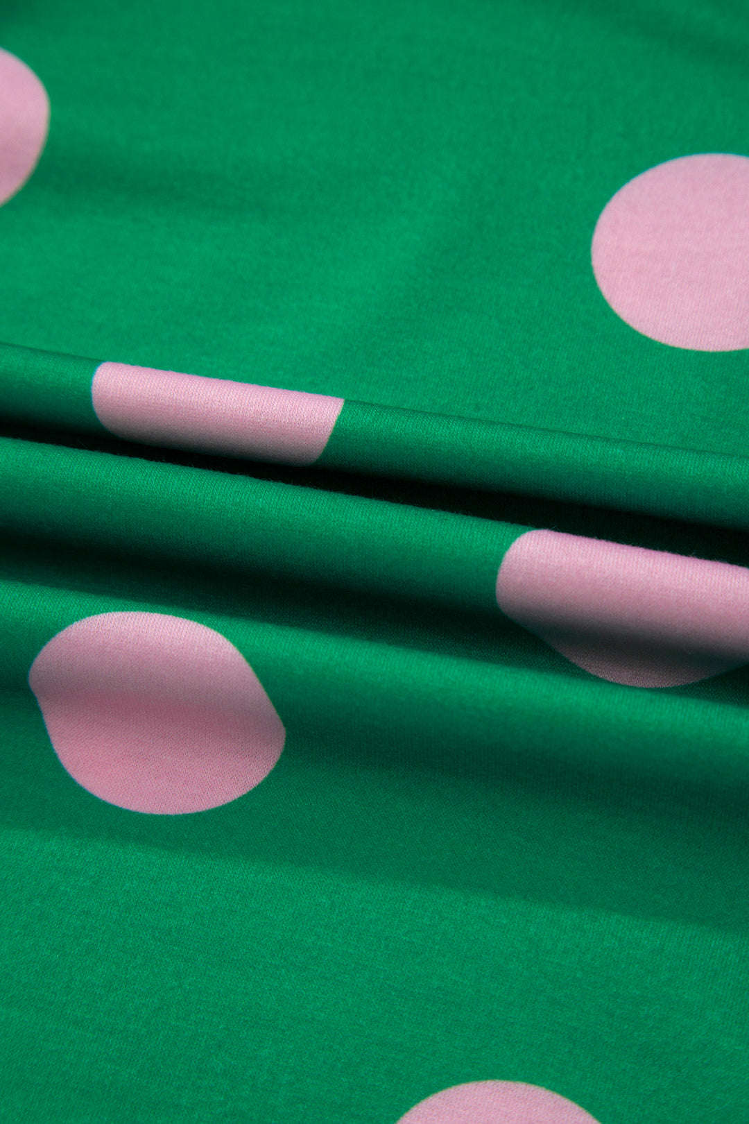 Beige Polka Dot Print V Neck Tee Short Set