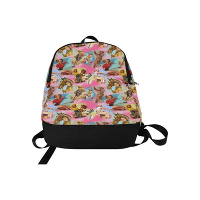 Vintage Cowgirl Collage Backpack