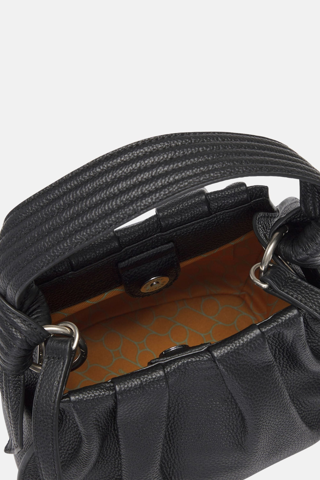Oryany - Selena Bucket Bag - Medium Crossbody - Black Leather