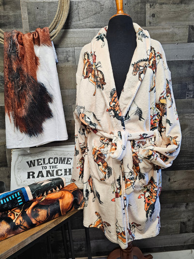 Vintage Cowgirl Women's Bath Robe