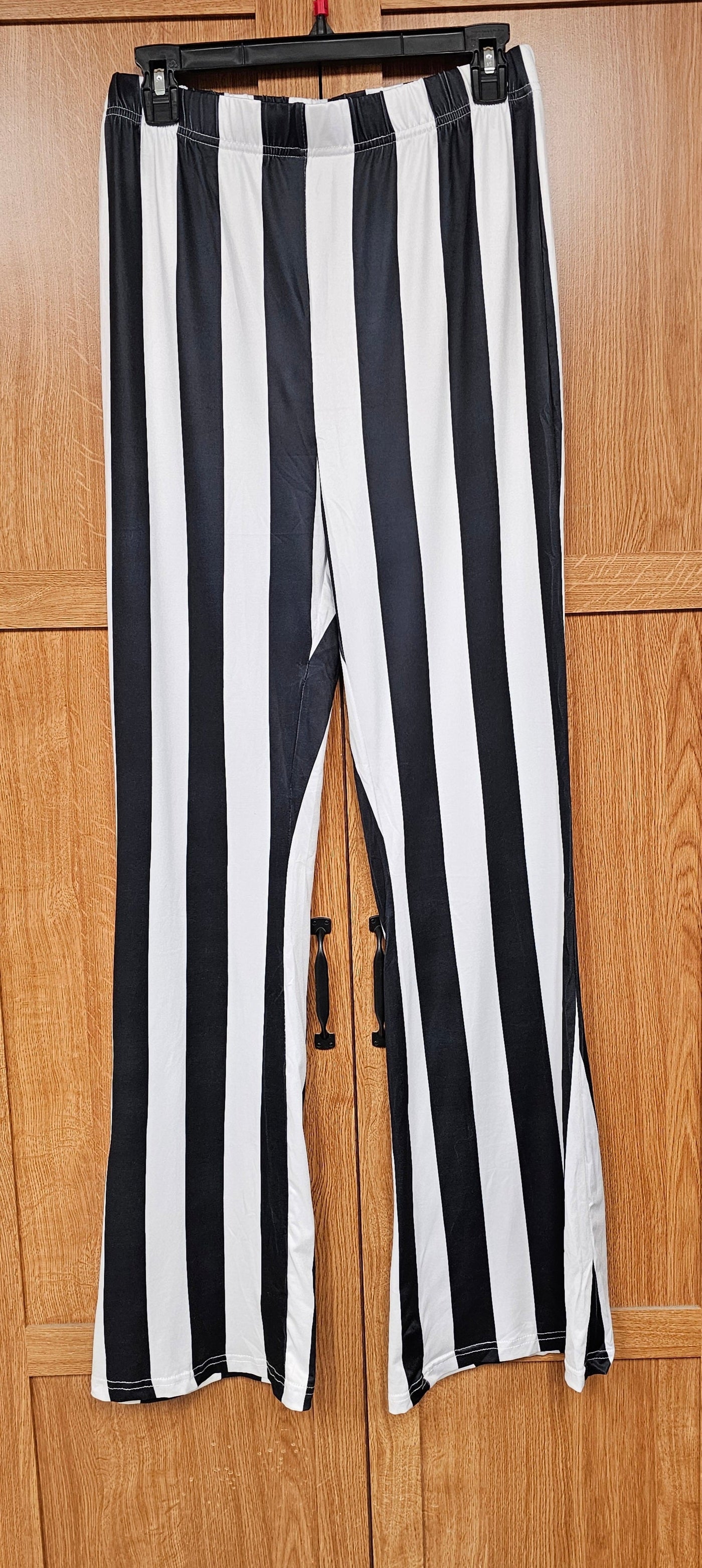 Beetlejuice Striped Flare Pants