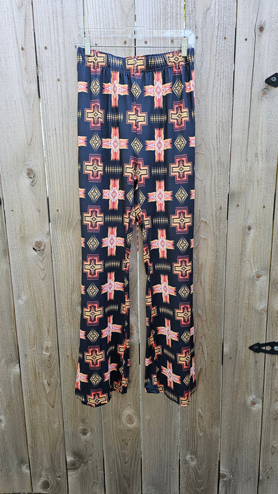 Fire Aztec Flare Pants