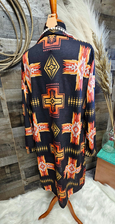 Fire Aztec Lightweight Cardigan