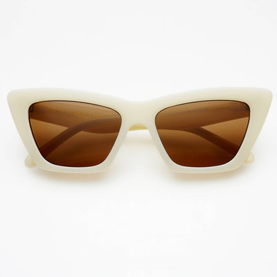 FREYRS Siena Cat Eye Sunglasses Milky White