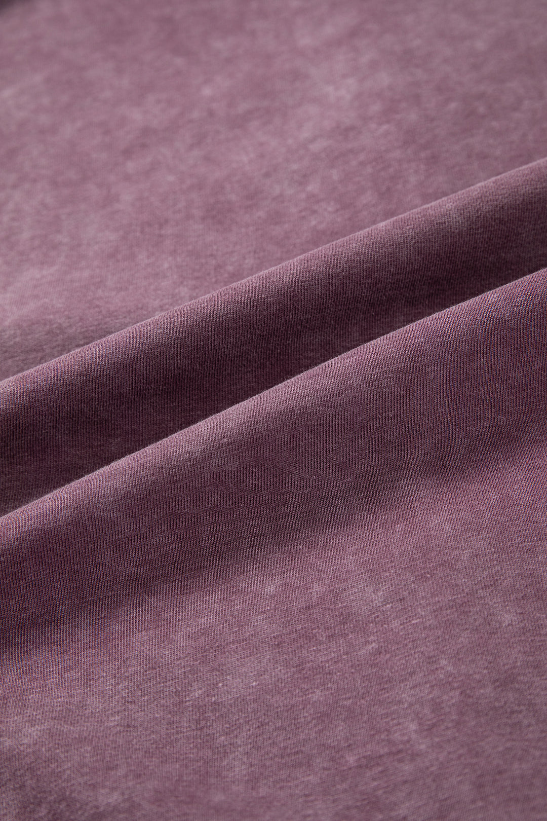 Red Sandalwood Mineral Wash Exposed Seam Side Slit Sweatshirt