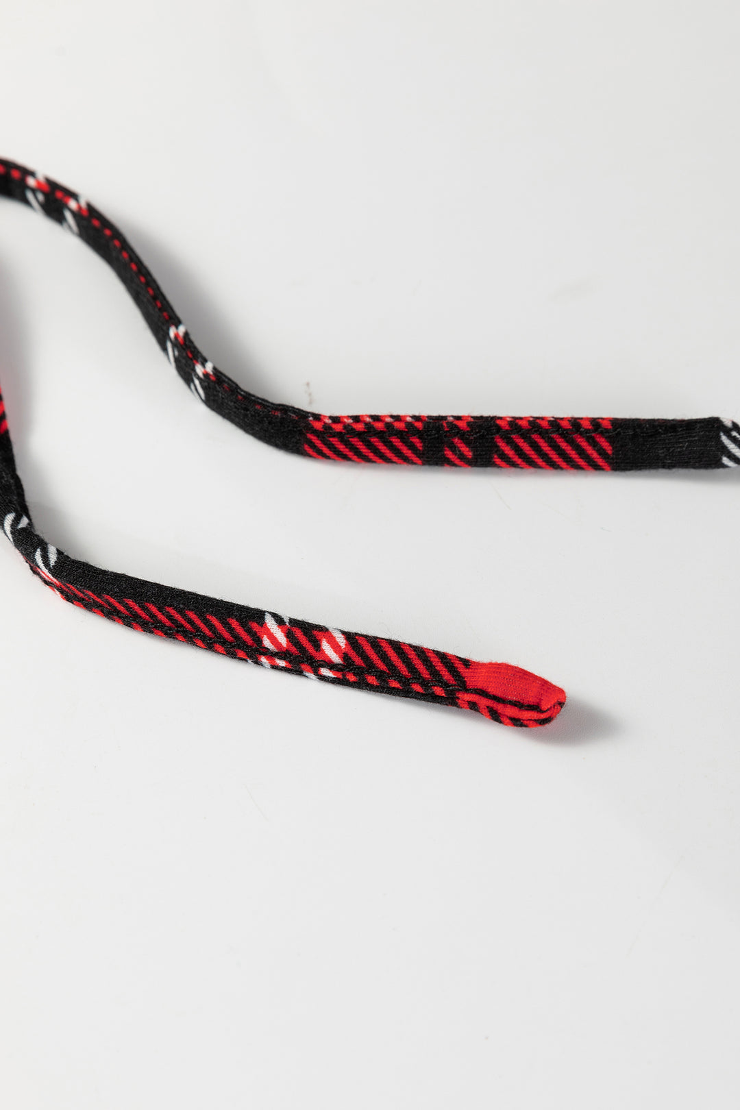 Red Festive Plaid Print Round Neck Long Sleeve and Pants 2 Piece Lounge Set