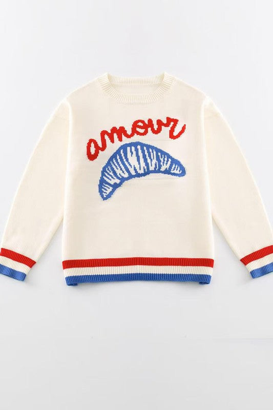 Amour Croissant Sweater