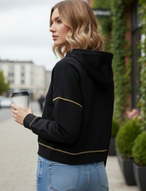 Zip-Up Hooded Sweatshirt