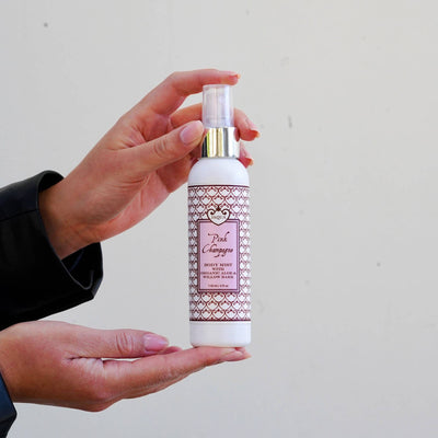 Pink Champagne Hydrating Body Mist With Organic Aloe & Willow Bark