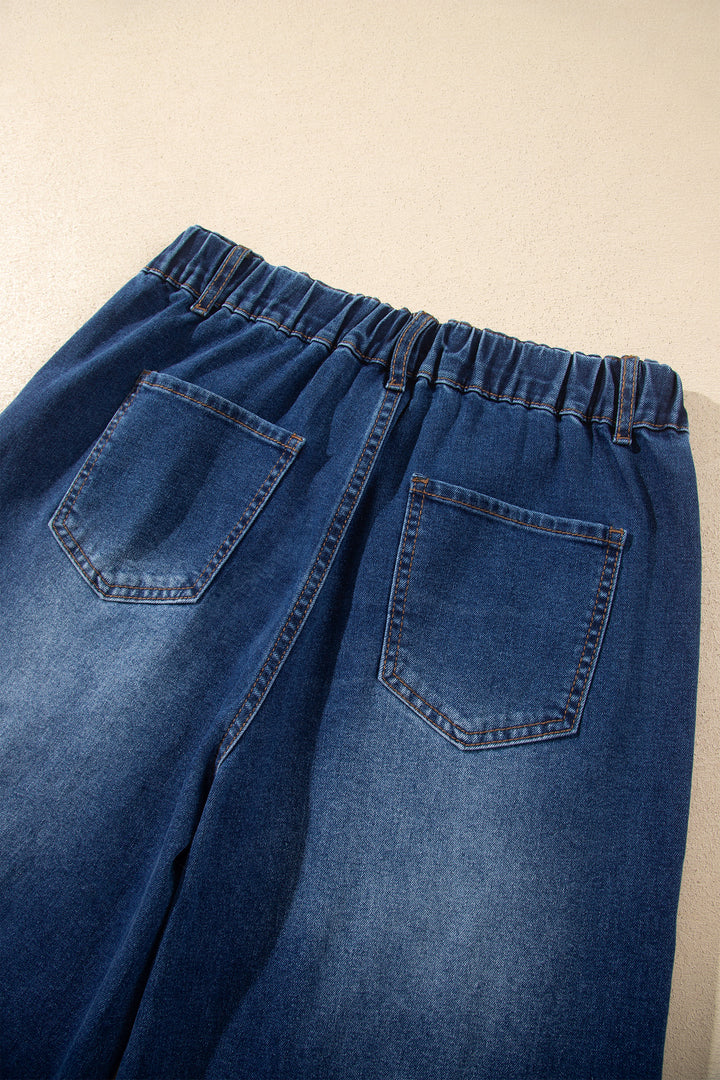 Ashleigh Blue Star Decorated Wide Leg Jeans