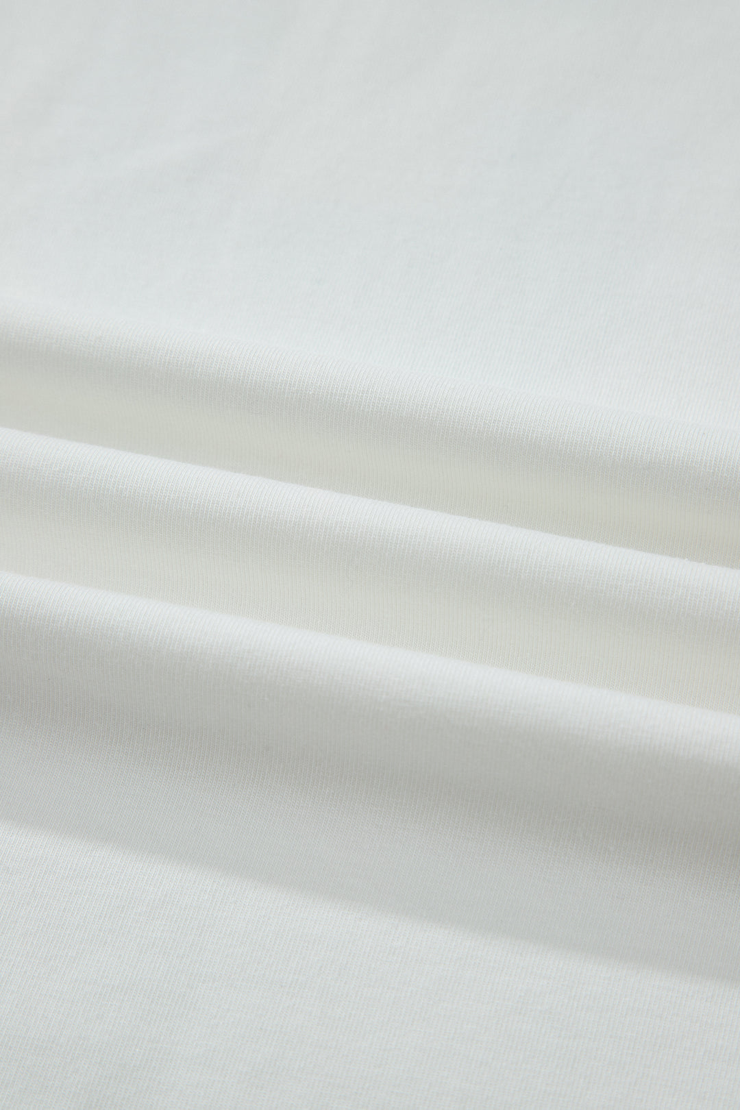 White Retro USA Striped Trim Short Sleeve Plus Size Tee