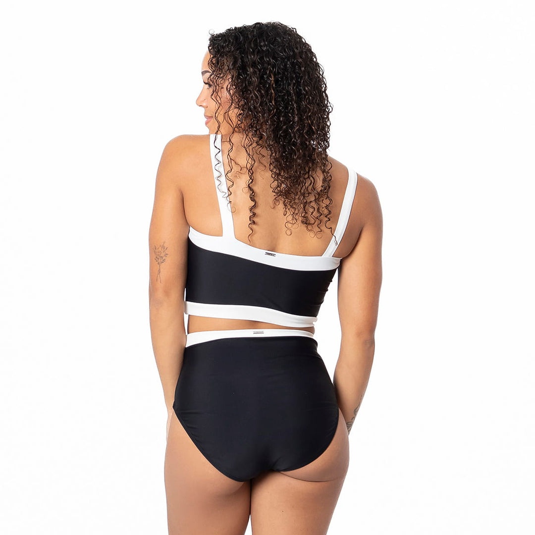 Square Neck Outline Tankini Top
