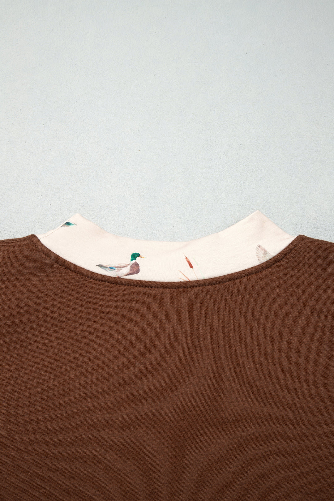 Coffee Western Contrast Detail Letter Graphic Baggy Sweatshirt
