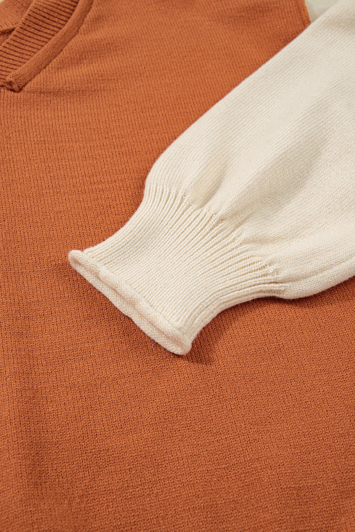 Abigail Edge Bubble Sleeve Sweater