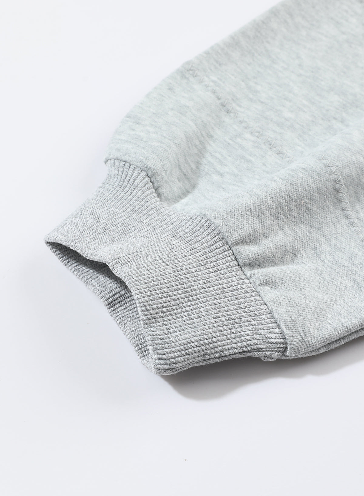 Gray Active Patchwork Detail Warm Winter Hoodie