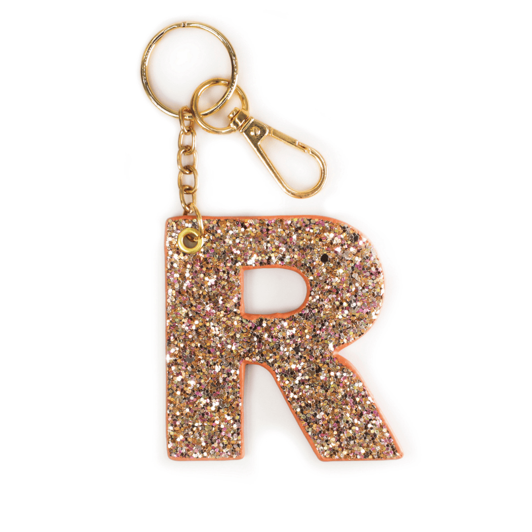 Kendall Glitter Initial Keychain - Final Sale