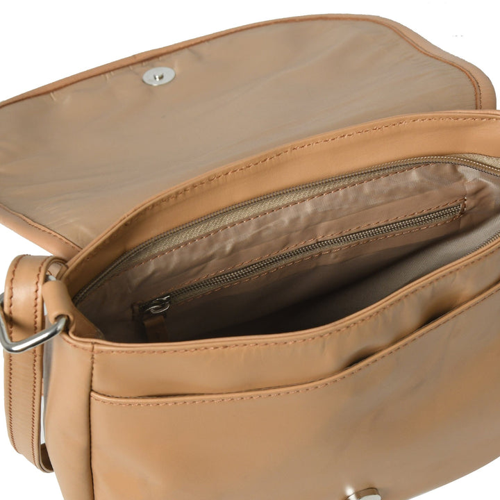 The Croco Satchel- Beige