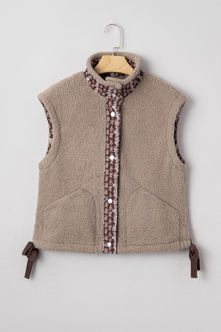 Wrenley Bows Sherpa Fleece Vest