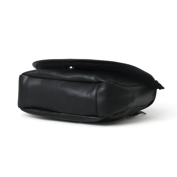 The Croco Satchel- Black