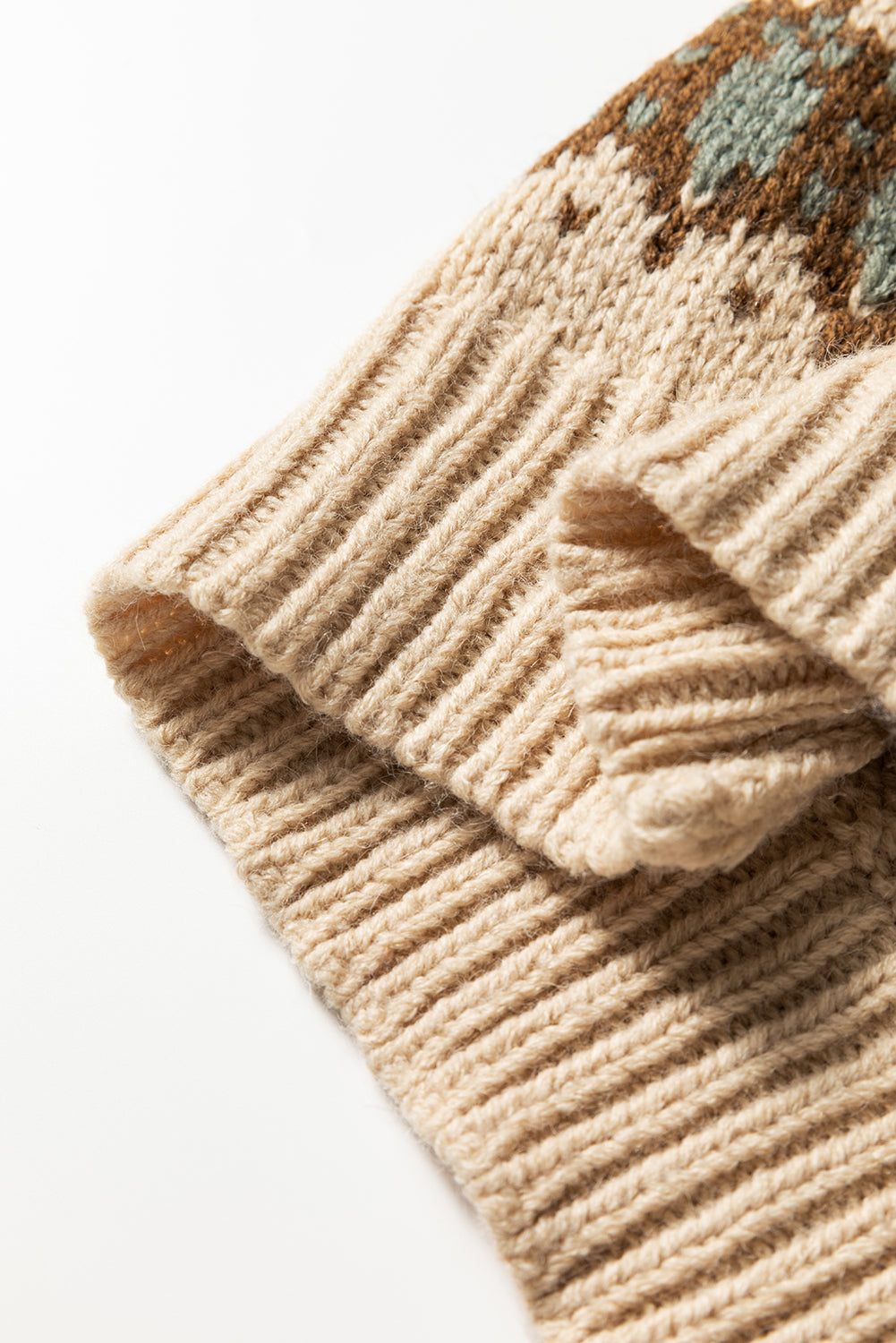 Hana Pattern Knitted Cardigan Sweater