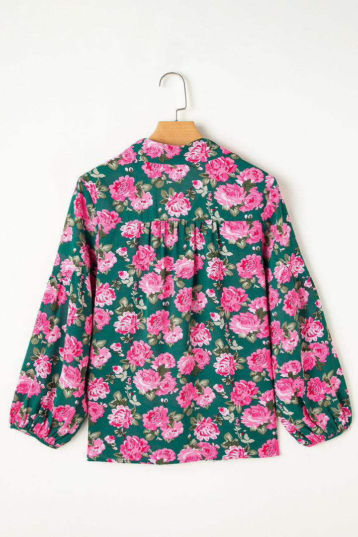 Cleo Collar Puff Sleeve Blouse