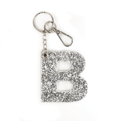 Kendall Glitter Initial Keychain - Final Sale