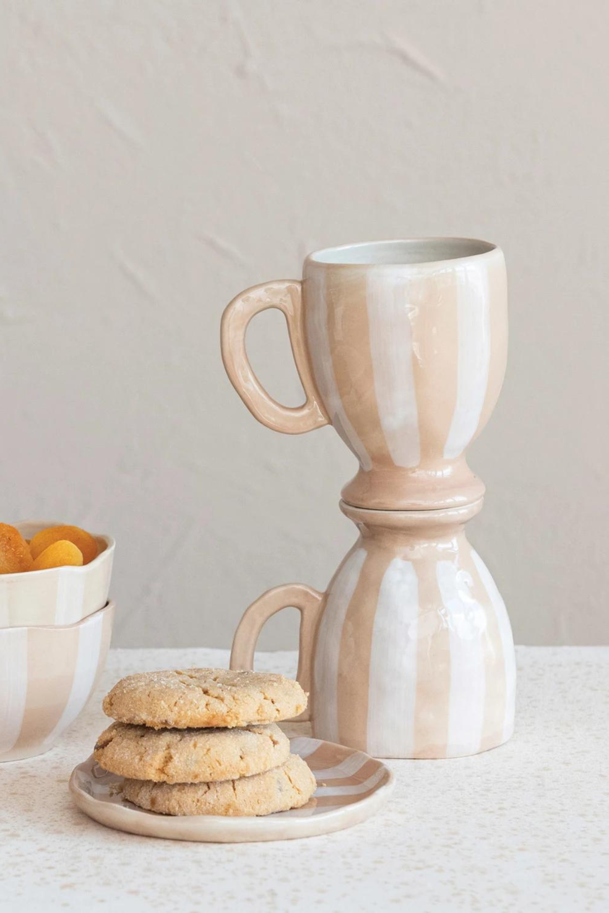 Urban Homestead Hand-Painted Stoneware Mugs