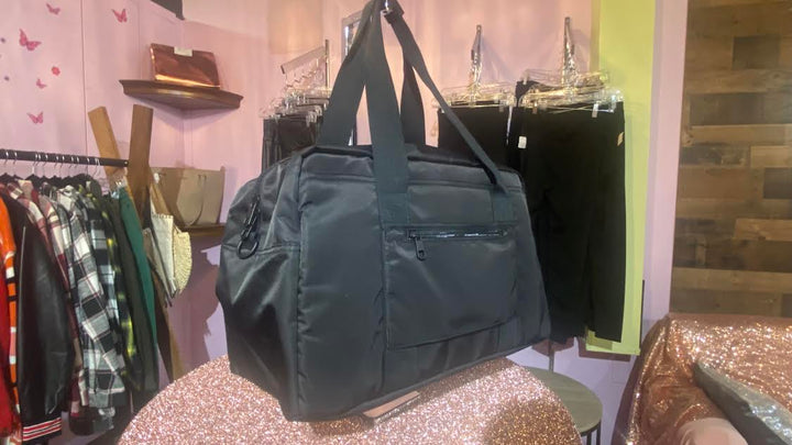 Black Wellington Weekender Bag