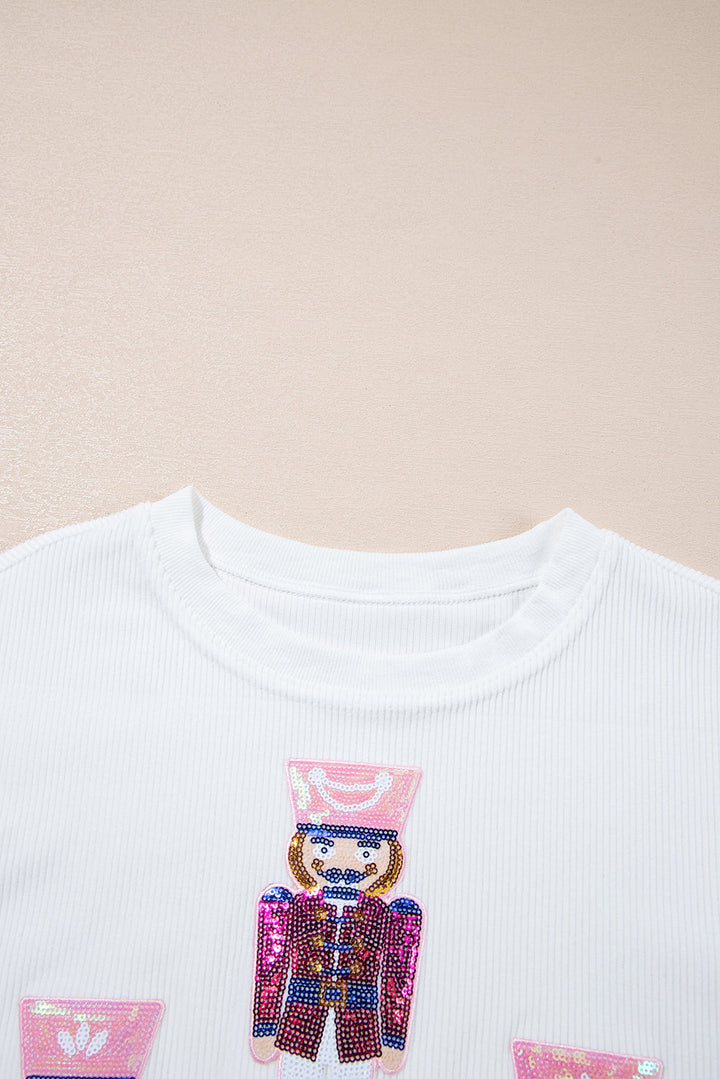 Aria Christmas Fashion Corded Sweatshirt