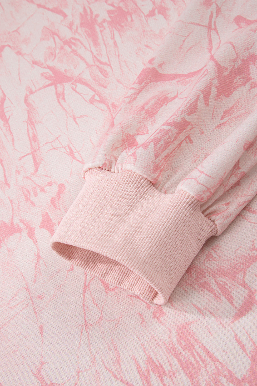 Pink Camo Mock Neck Baggy Sweatshirt