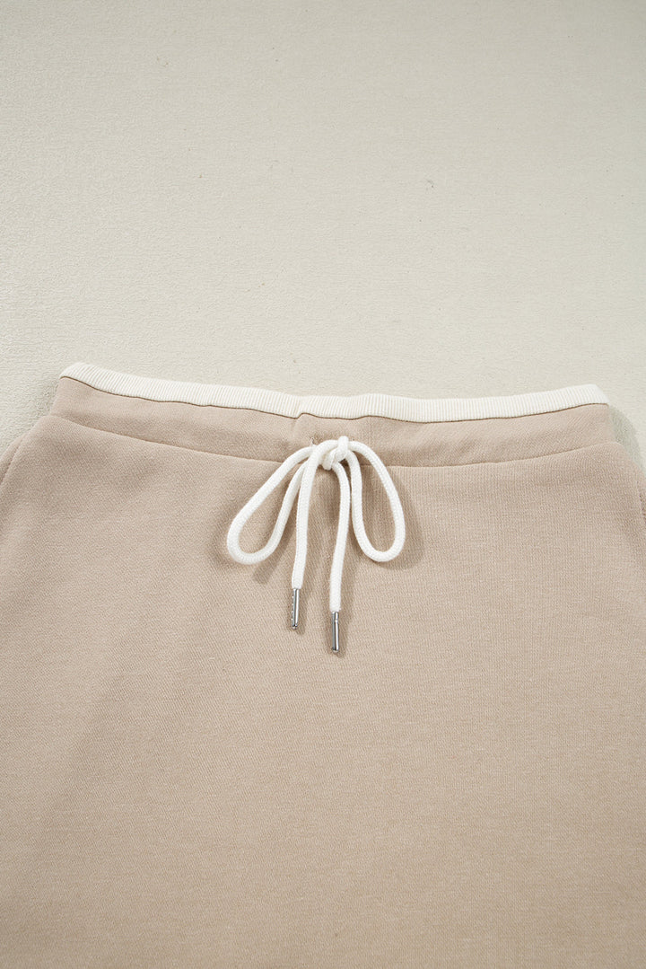 Valerie Cropped Pullover Drawstring Skirt Set