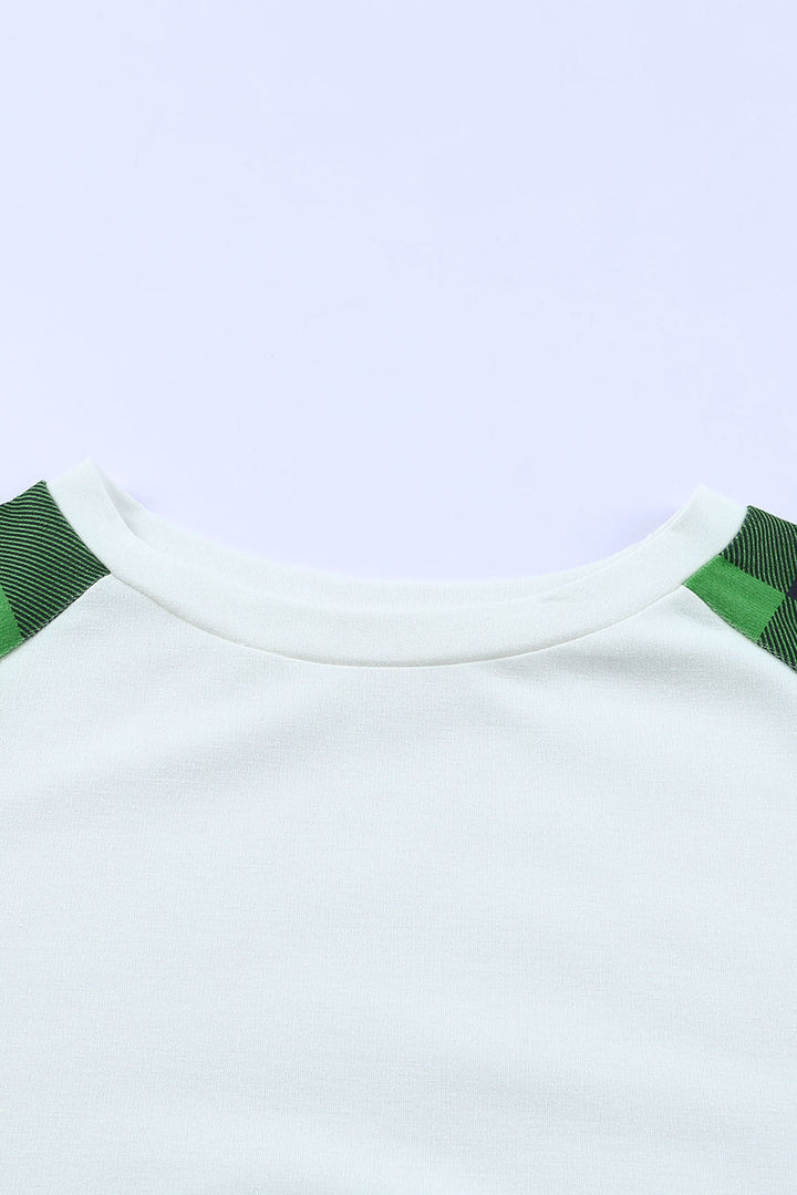 Aria Plaid Long Sleeve Sweatshirt