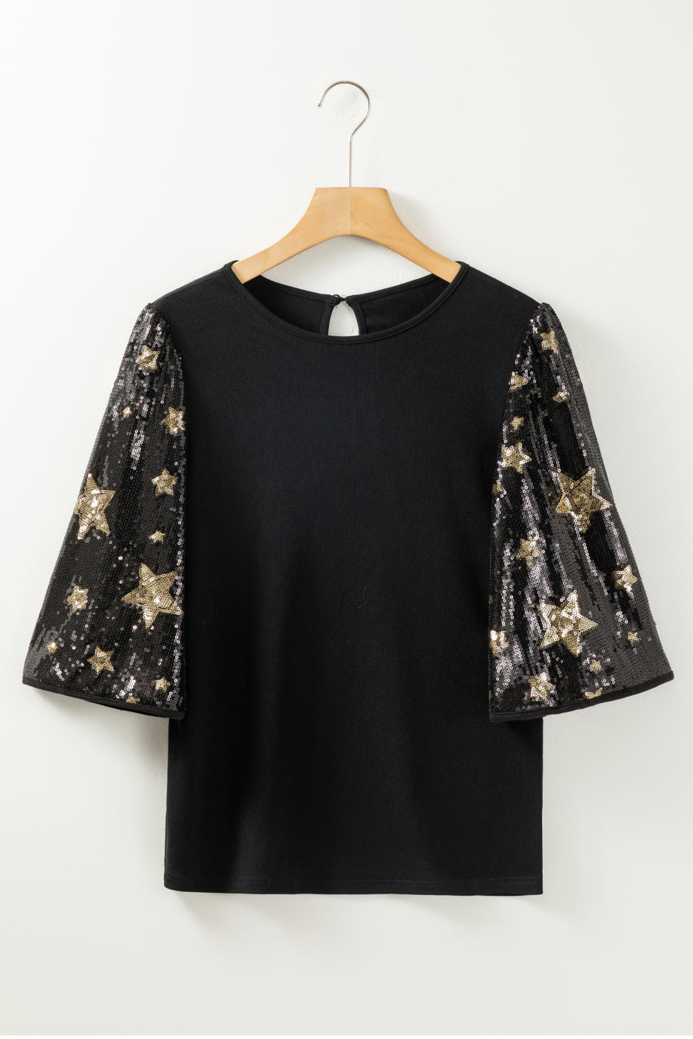Lara Splicing Half Sleeve Top