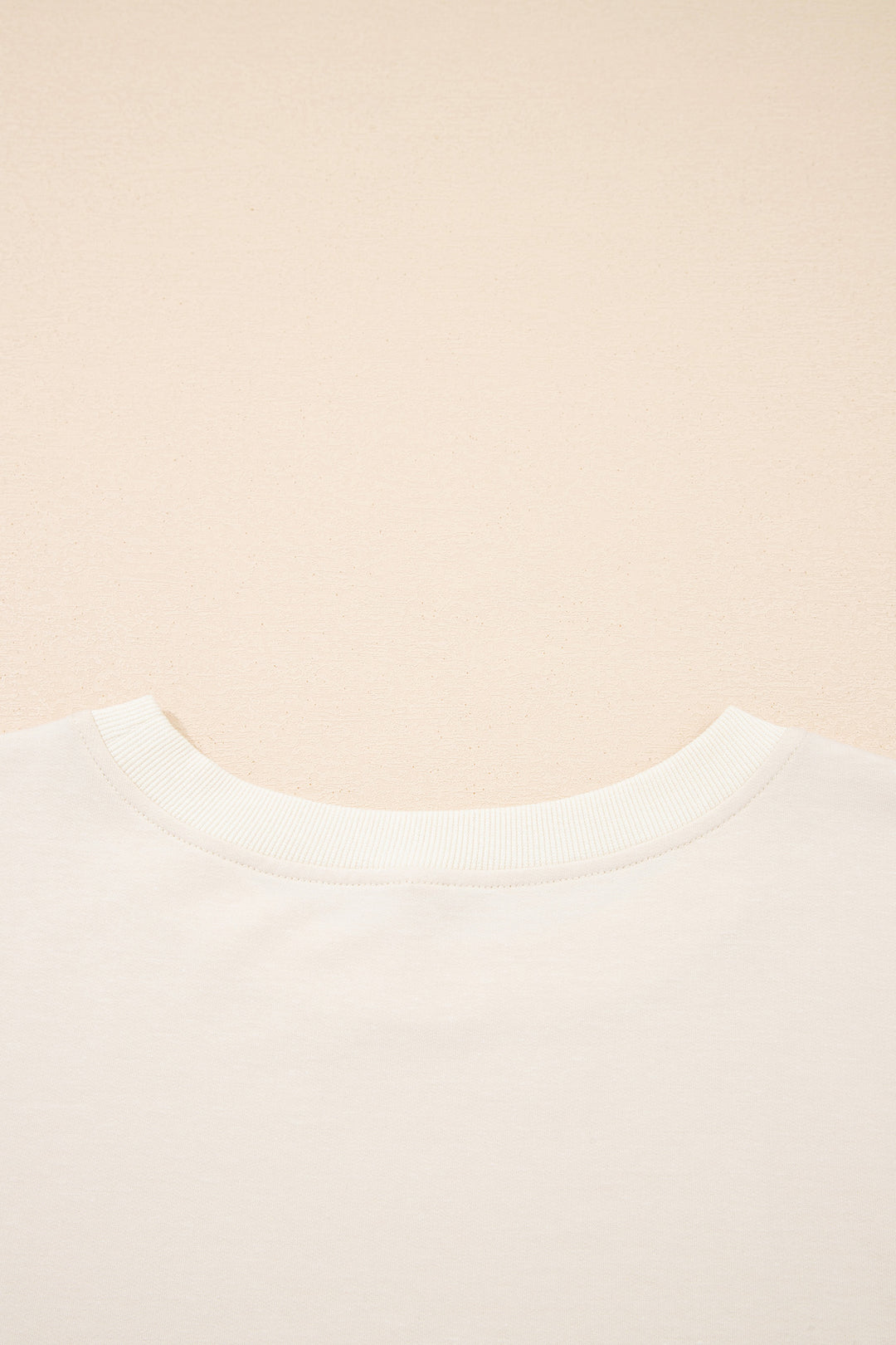 Apricot Camo Print Patchwork Sleeve Raw Hem Plus Size Sweatshirt