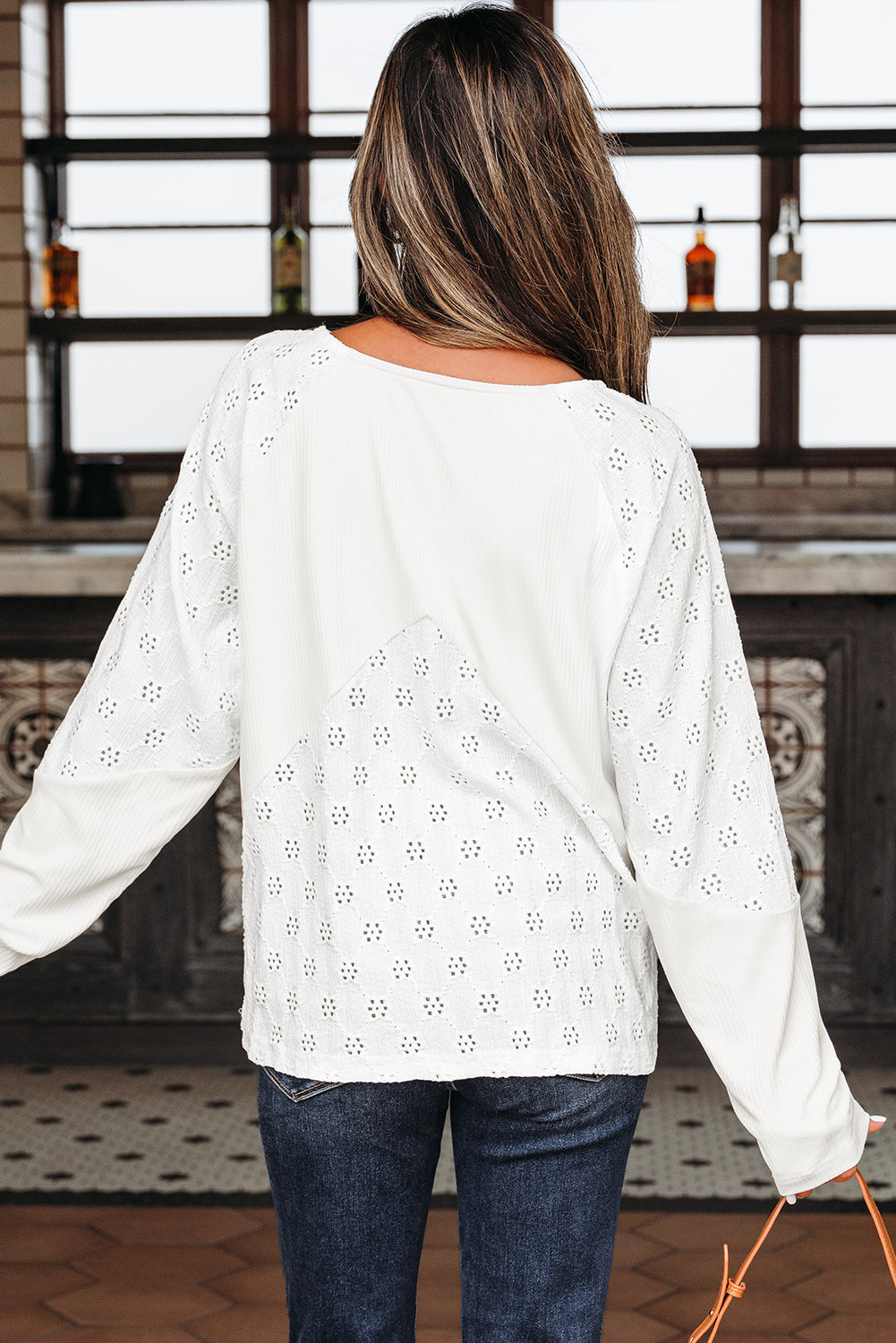 Tessabina Patchwork Embroidered Top