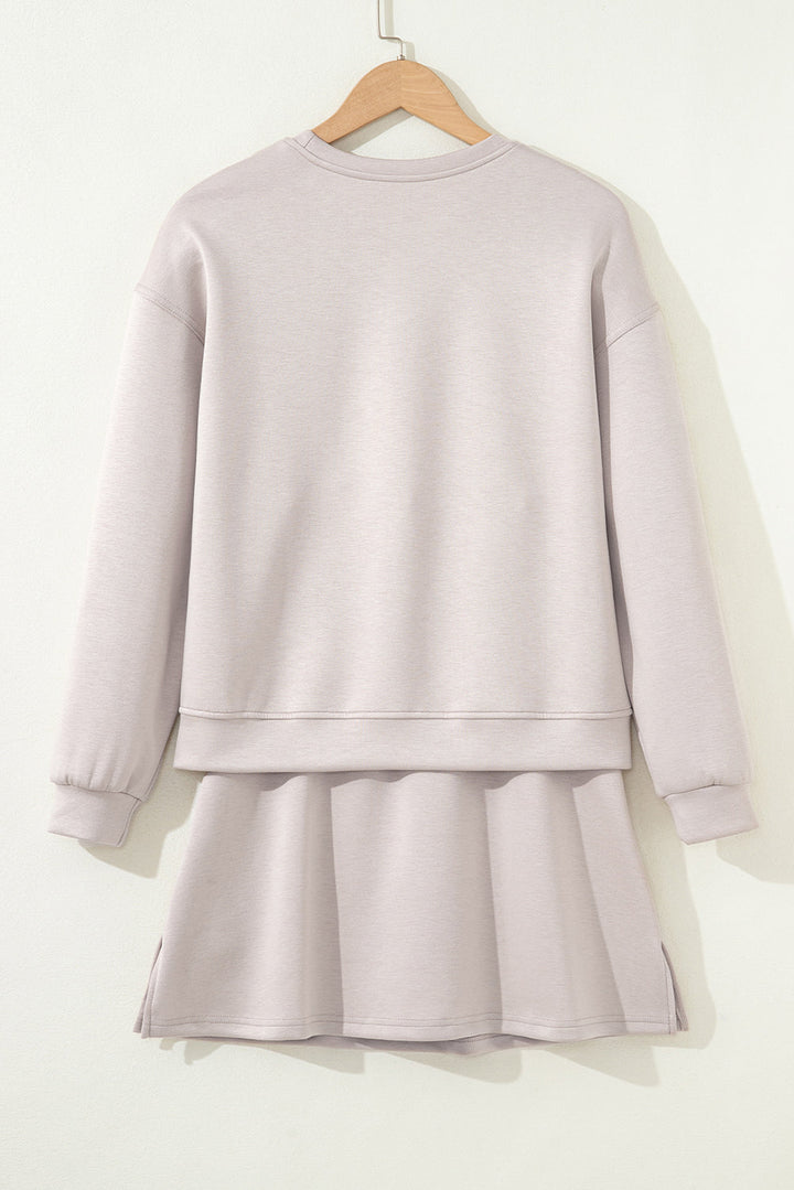 Ava Pullover Drawstring Mini Skirt