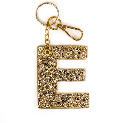 Kendall Glitter Initial Keychain - Final Sale