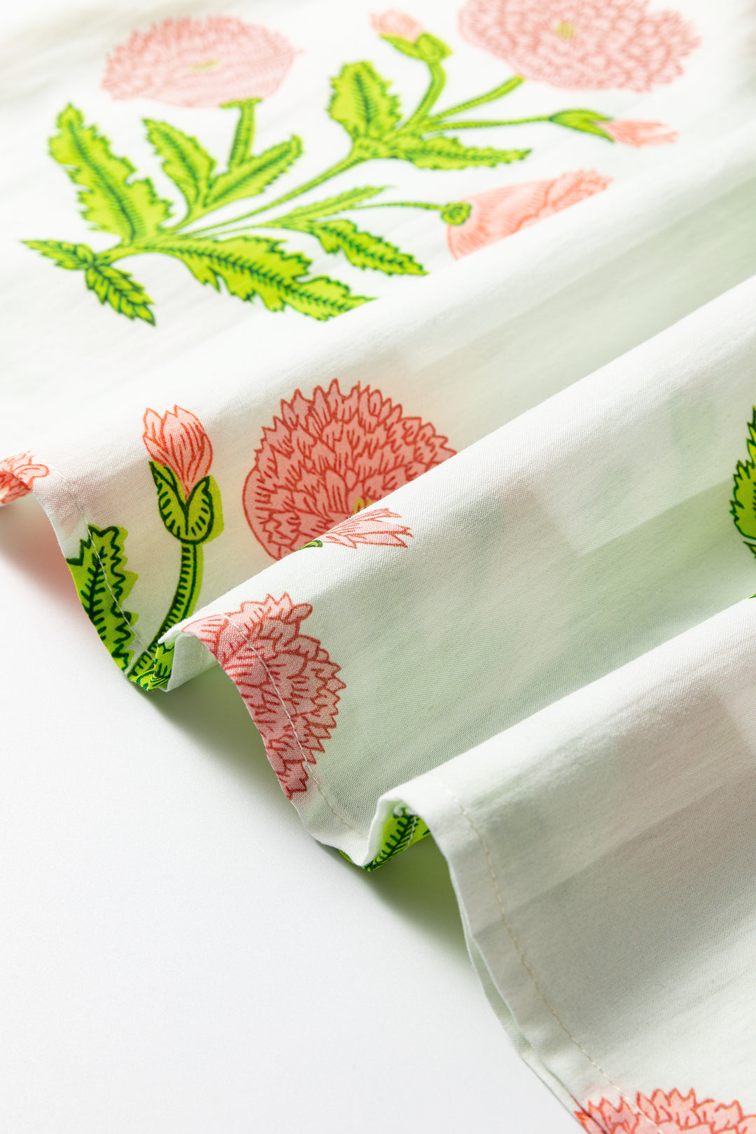 Casual Wild Flower Print V Neck 3/4 Sleeve Blouse