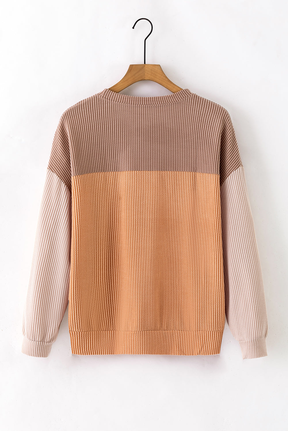 Adaline Ribbed Loose top Long Sleeve Top