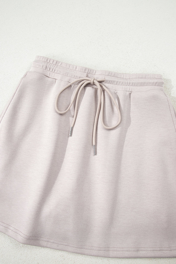 Ava Pullover Drawstring Mini Skirt