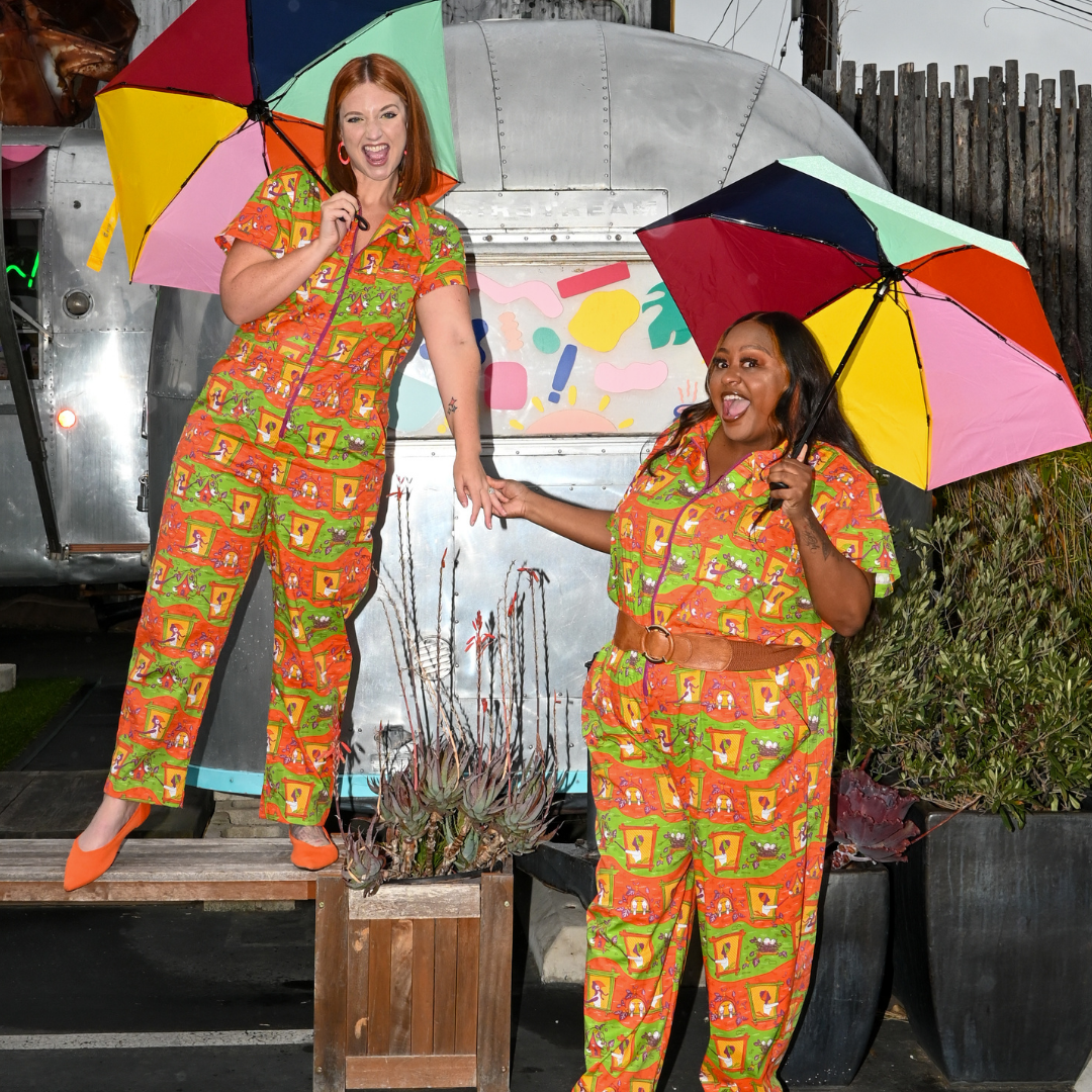 Brownstone Betties Jumpsuit in Pumpkin & Olive