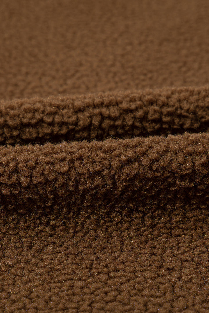 Abigail Coffee toggle Teddy Coat