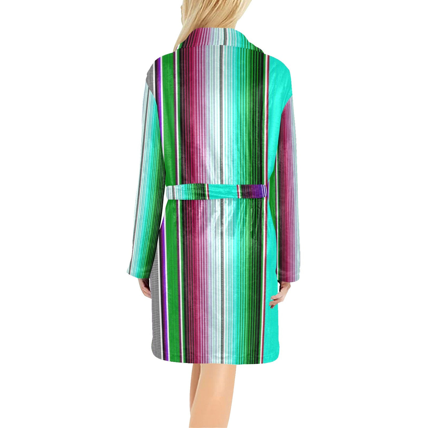 Turquoise Serape Women's Western Bath Robe