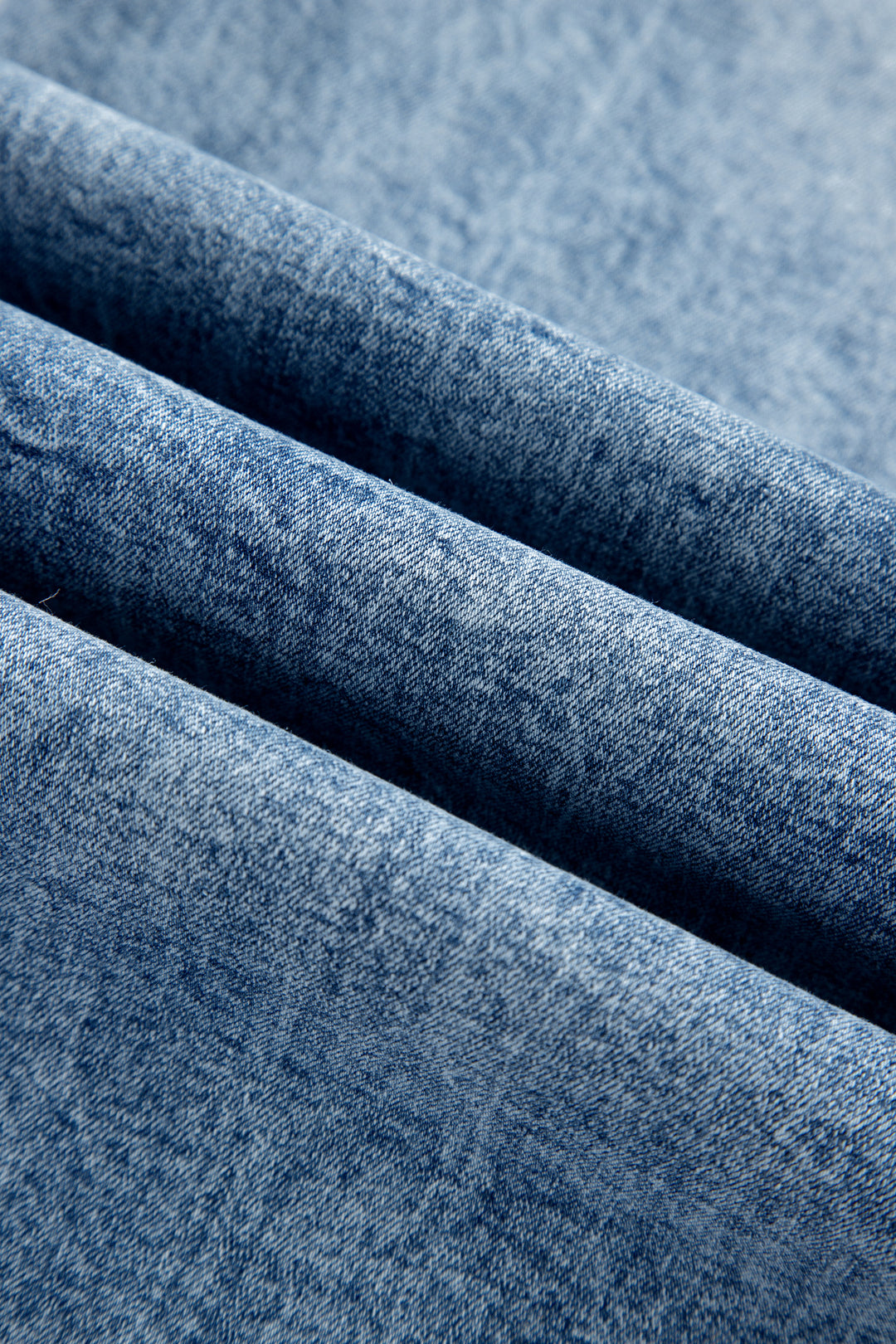 Beau Blue Acid Wash Pocket Detail Flare Jeans